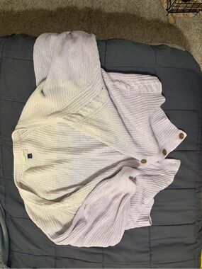 Light Lavender ombre Women's Knit Cardigan Sweater